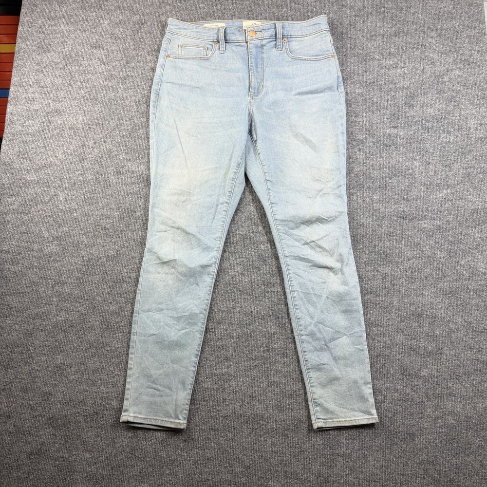 Universal Thread High Rise Skinny Jeans Women's 12 Blue Denim Zip Fly - 33X29